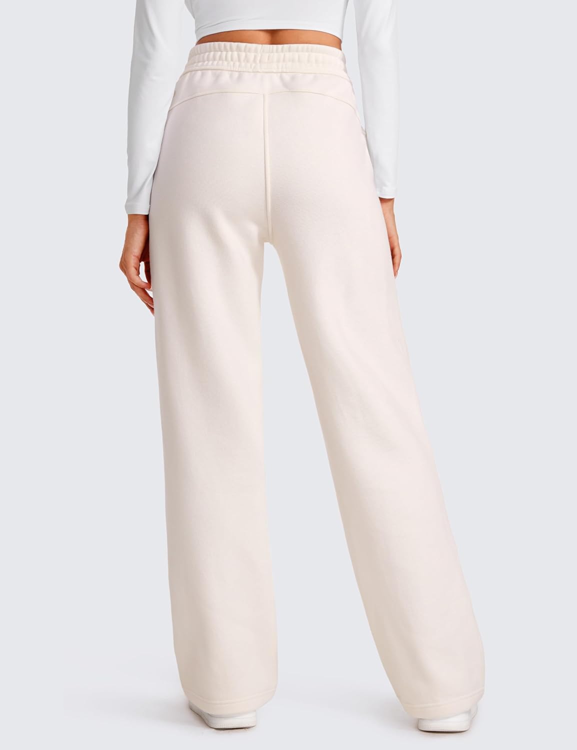 Cotton Lined Sweatpants Women 30" Straight Leg Casual Lounge Sweat Pants for Women - Image 2